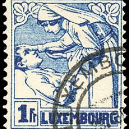 1925 Lussemburgo: Pro Croce Rossa (N°160/63) s. cpl.